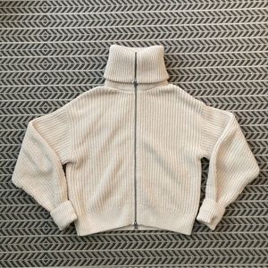 Everlane chunky zip cardigan